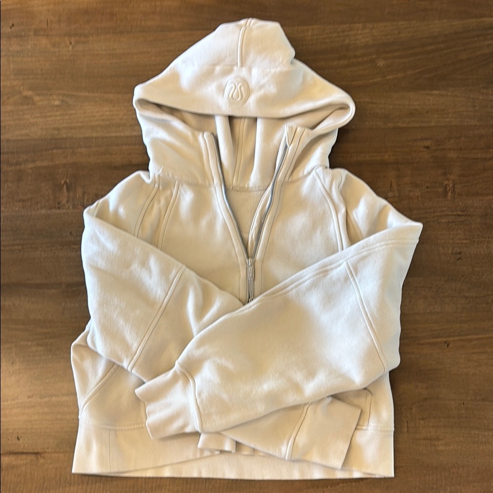 lululemon athletica Cream Hoodie Jacket